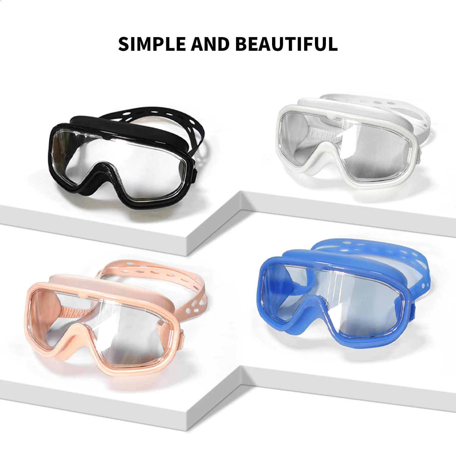 Water Glasses Professional Swimming Goggles Adults Children Waterproof Swim Anti Fog Adjustable Glasses Pool Glasses For Kids 250411