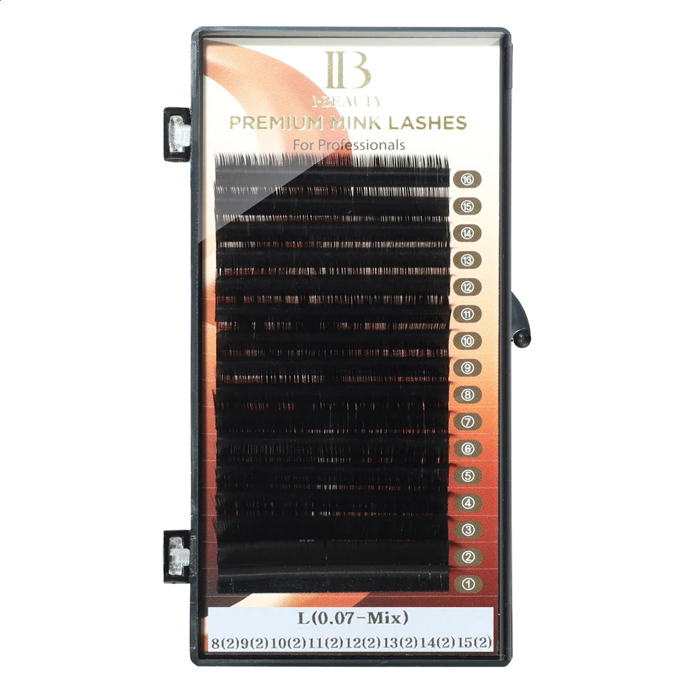 I Beauty L Curled Eyelash Extension iBeauty Original Korean IB Mink Eyelash Mix Length 8-15m Eyelash Makeup Maquiagem Cilios 250407