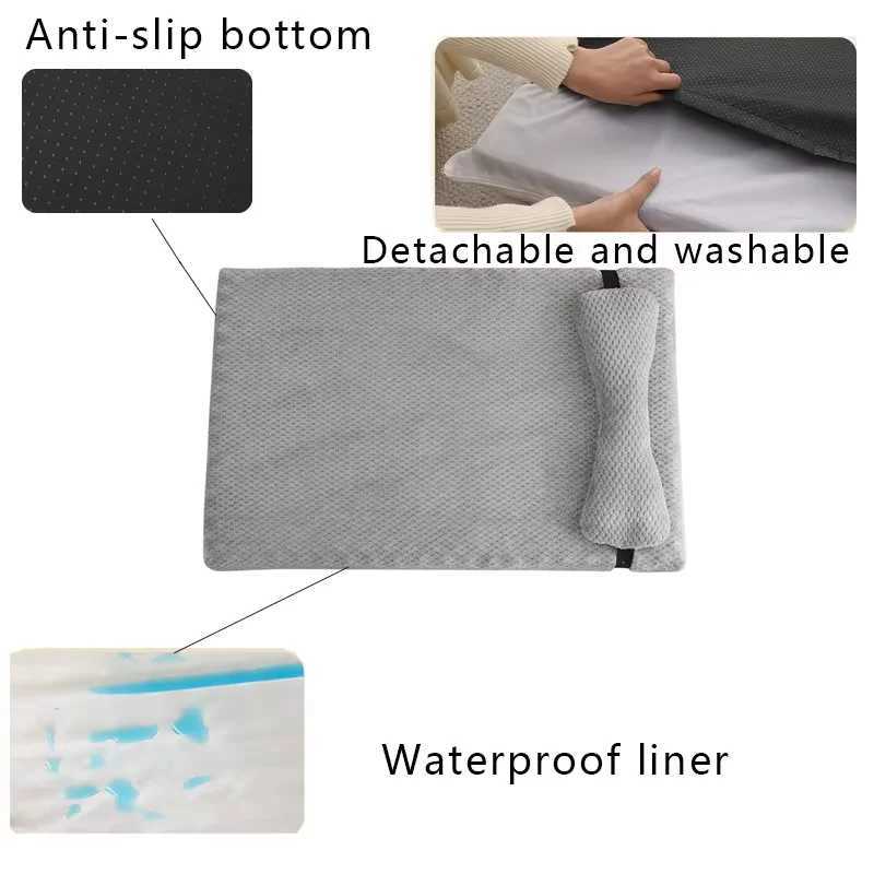 Warm dog bed with fluffy plush dog pad dog pad with detachable and washable cover suitable for large medium small dogs and cats X250412