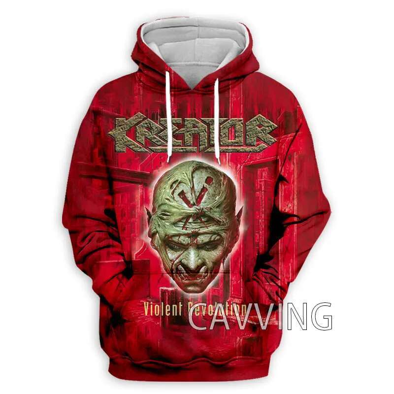 New Fashion Women/Men's 3D Print Kreator Hoodies Hooded Haruku Hoodie Sweatshirts Tops J01