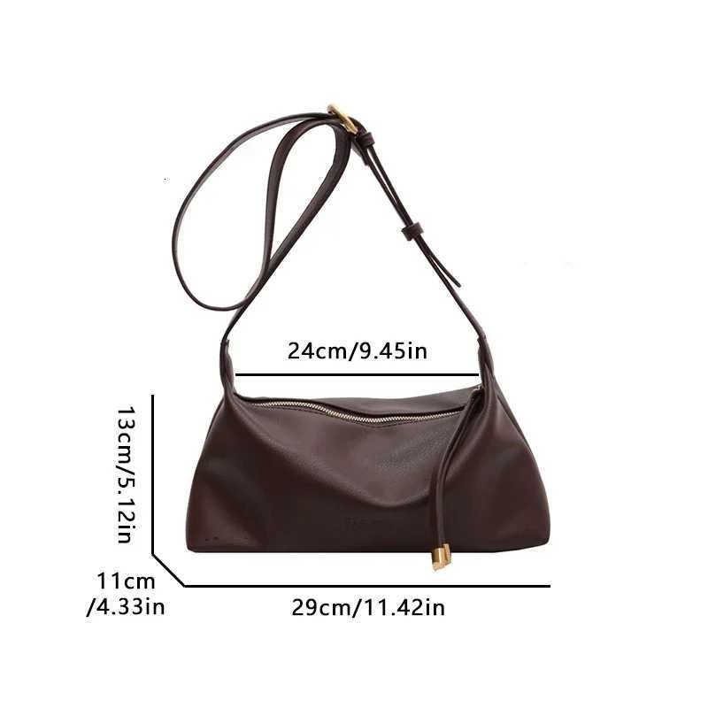 Soft Pu Leather Casual Commuter Womens Shoulder Hobos Bags Versatile Solid Color Ladies Crossbody Bag Simple Female HandbagsT2511112