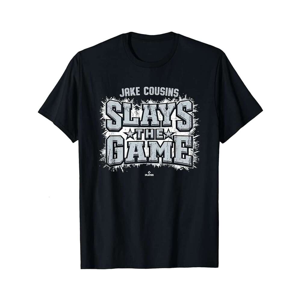 Designer T shirt Slay the Game Jake Cousins New York Baseball MLBPA - 220g T shits