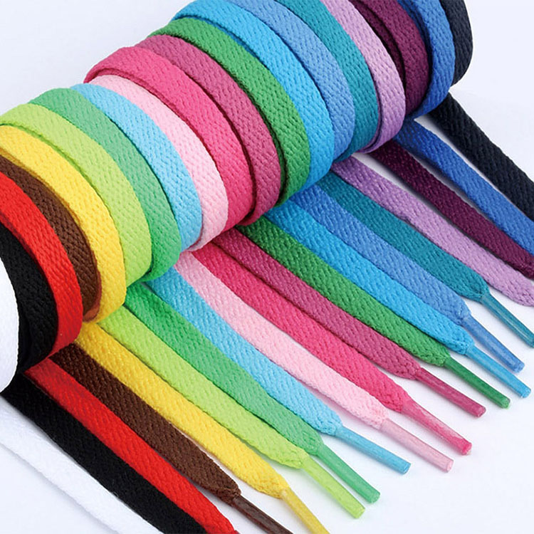 wholesale black white colors 8mm shoelace in stock sport casual falt shoe lace unisex shoe accessorie rope 120cm