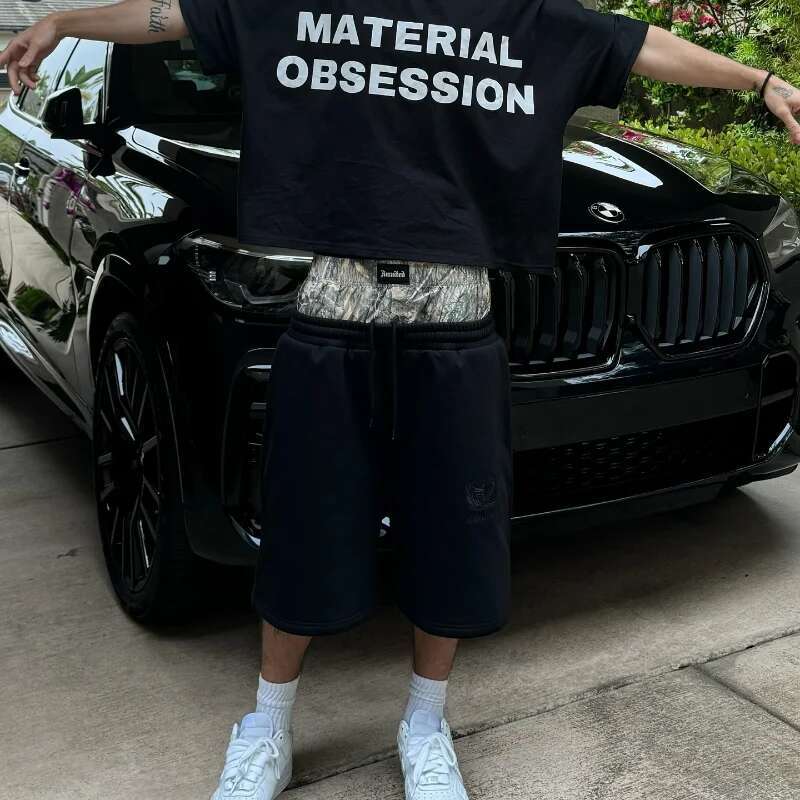 Y2K Retro Camouflage Pattern Double Waist Embroidered Streetwear Men Women Haruku Hip Hop Casual Boxer Sports Shorts