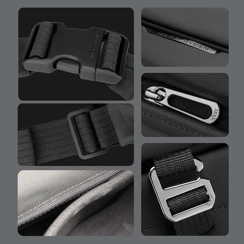 Mark Ryden Hard Shell Men Shoulder Insert Buckle Magnetic Flap Waterproof Crossbody Bag Sg Bag Men