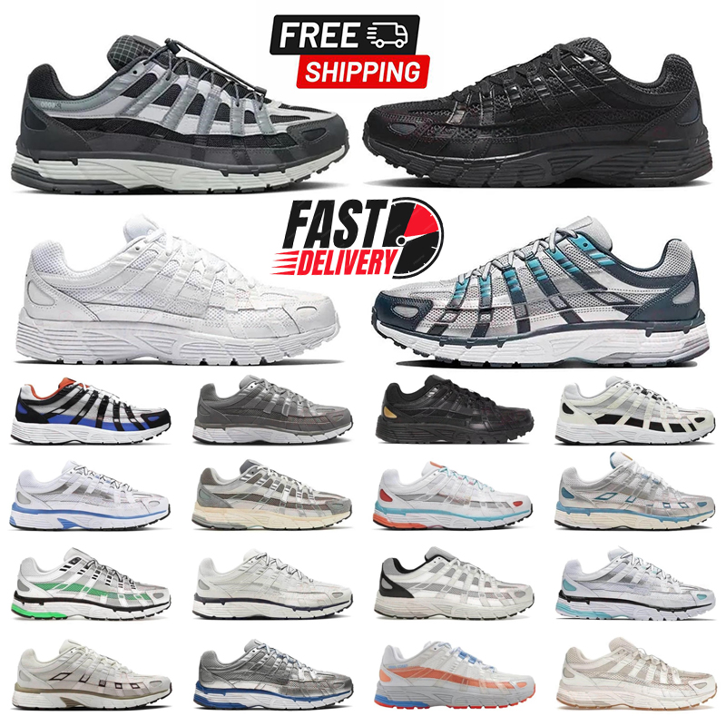 designer Running Shoes P6000 P Designer for Men Women Sneakers Triple Black White Khaki Wolf Grey Metallic Racer Blue Womens Outdoor Sports Trainers 36-45