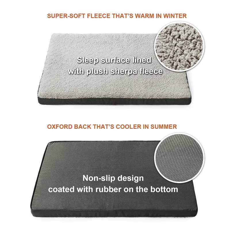 Benepaw Orthopedic memory foam dog bed suitable for small medium and large dogs durable and comfortable pet pad removable cover dog pad X250412