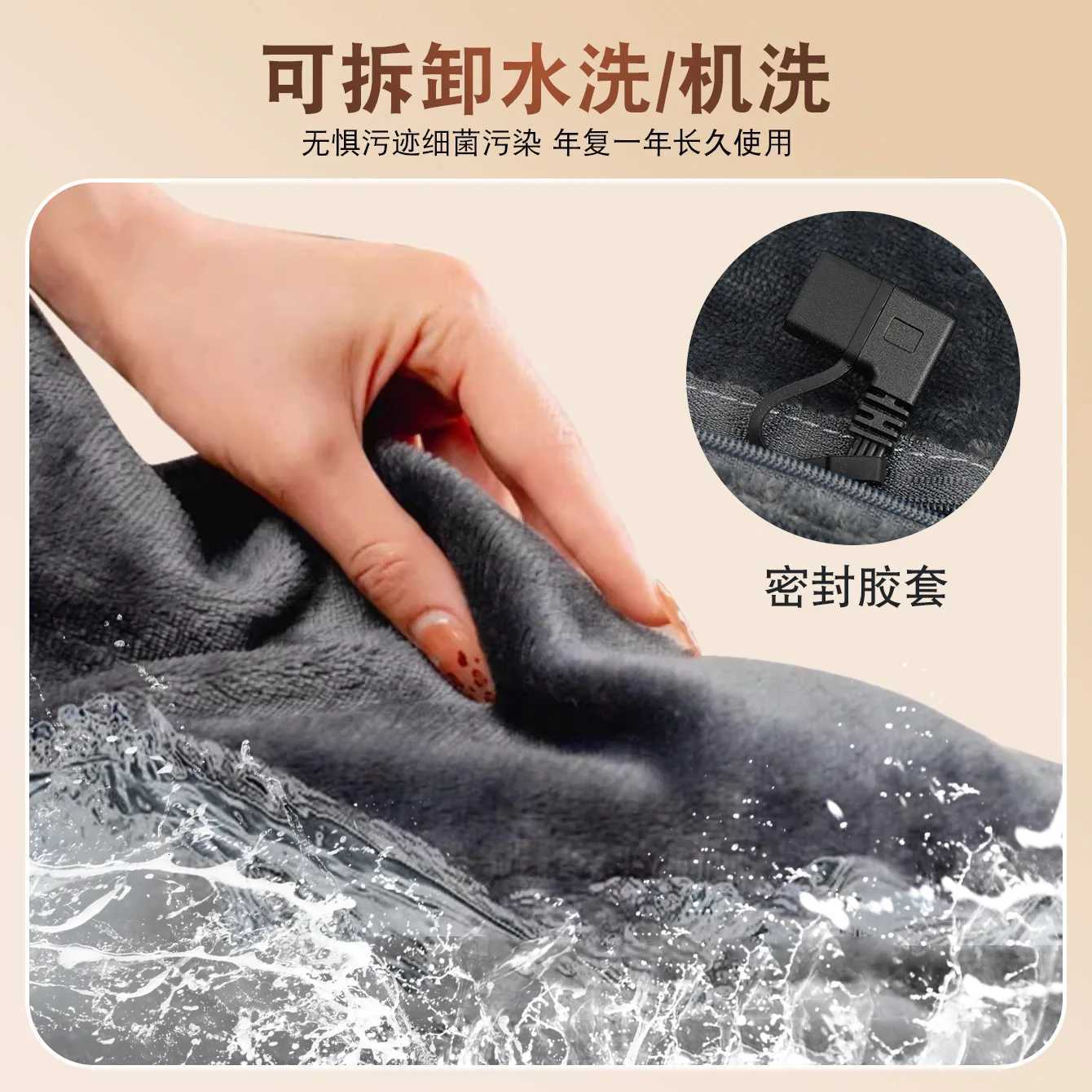 Winter Warm Shawl Fast Heating Leg Blanket Covering Coral Velvet Shawl Wearable Household Winter Body Warmer for Home Office Y251112