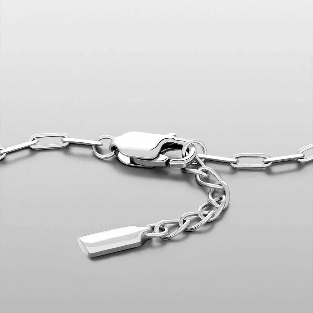 ELANDIS 2MM Stainless Steel Paperclip Chain Gold-plated Mens Bracelet Simple Accessories Christmas Party Gifts Direct MarketingC250411
