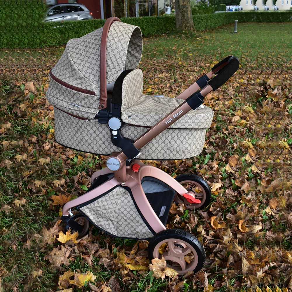 Hot mom baby stroller 3-in-1 travel system 360 rotating high landscape stroller large wheels suitable for various terrains F W250411