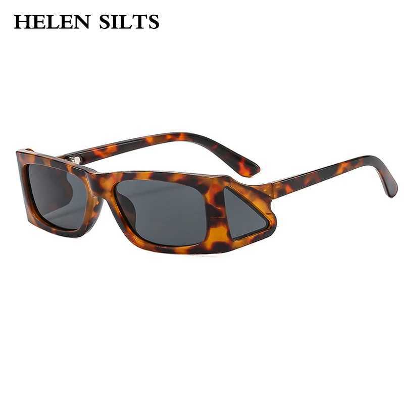 Unique Small Square Sunglasses Fashion Retro Brand Designer Clear Ocean Lens Trending Punk UV400 Sun Glasses for Men And WomenC250412