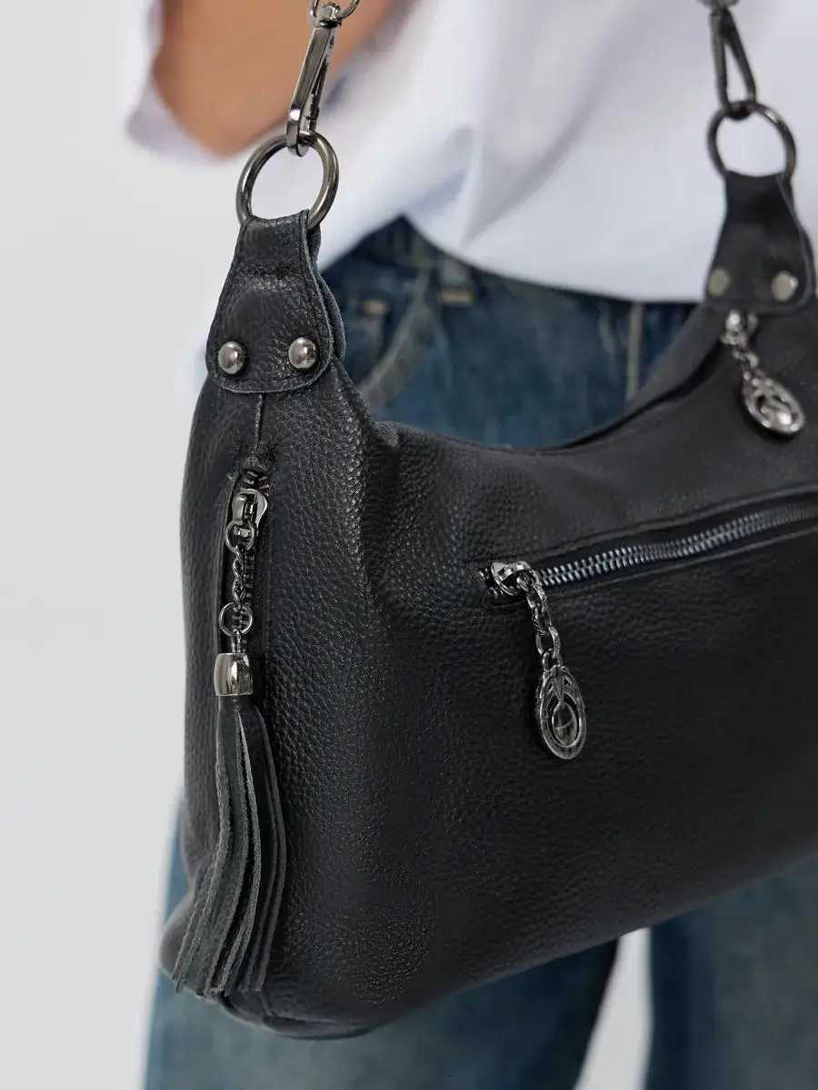 New Genuine Leather Womens Bags Fashion Tassel Womens Handbags Crossbody Bags Solid Colours Satchel Large CapacityT2511112
