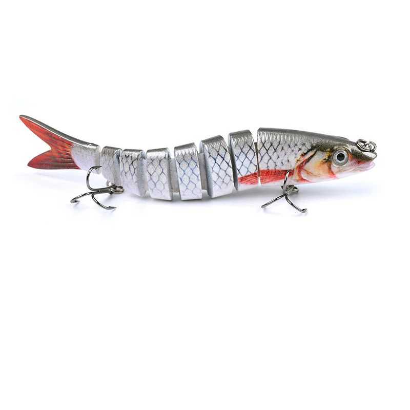 Hanlin Set Multi Jointed Fishing Lure 135mm/20g Crankbait 8 Segments Wobblers Artificial Bait Hard Swimbait Lure Bass Tackle Z250411