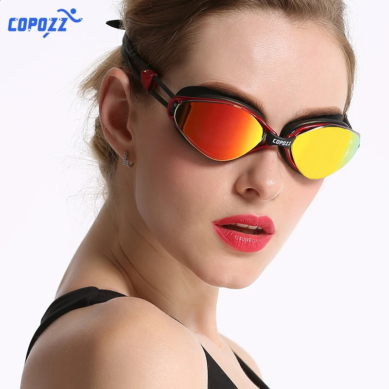 Copozz Professional Goggles Anti-Fog UV Protection Adjustable Swimming Goggles Men Women Waterproof silicone glasses Eyewear 250411