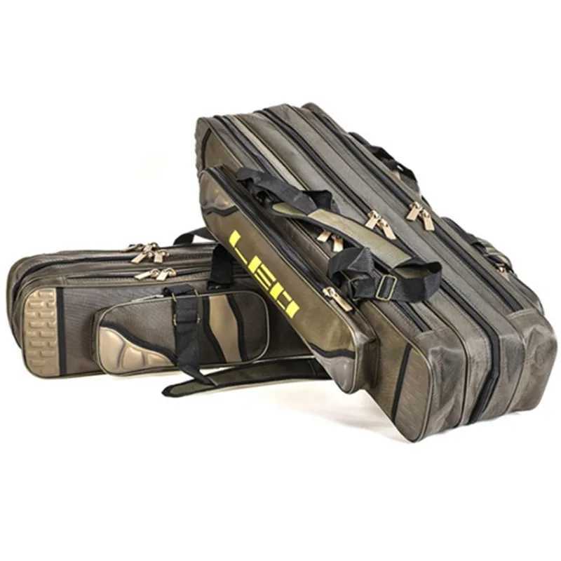 Fishing Bags High Capacity Gear Fishing Portable Multifunction Rod Case Fishing Tackle Tools Storage Bag Wholesale Z250411