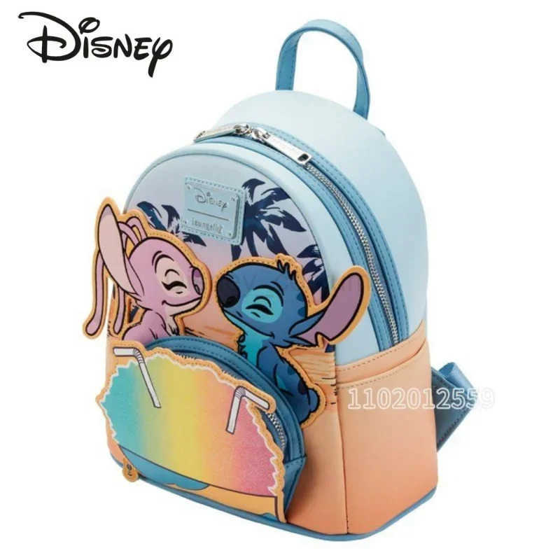 Disney Stitch New Womens Backpack Luxury Brand Fashion Womens Mini Backpack High Quality Cartoon 3D Cute Childrens Backpack X250412
