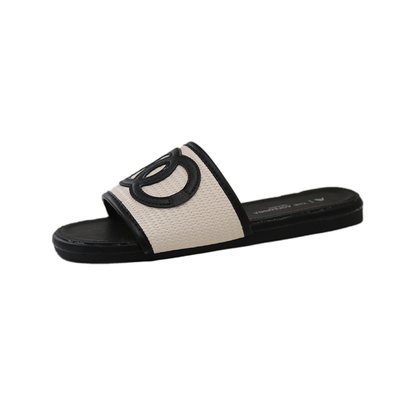 Designer Flat bottomed slippers free Shipping Soft soled sandals One word dragging Wearing slippers for casual wear 2025