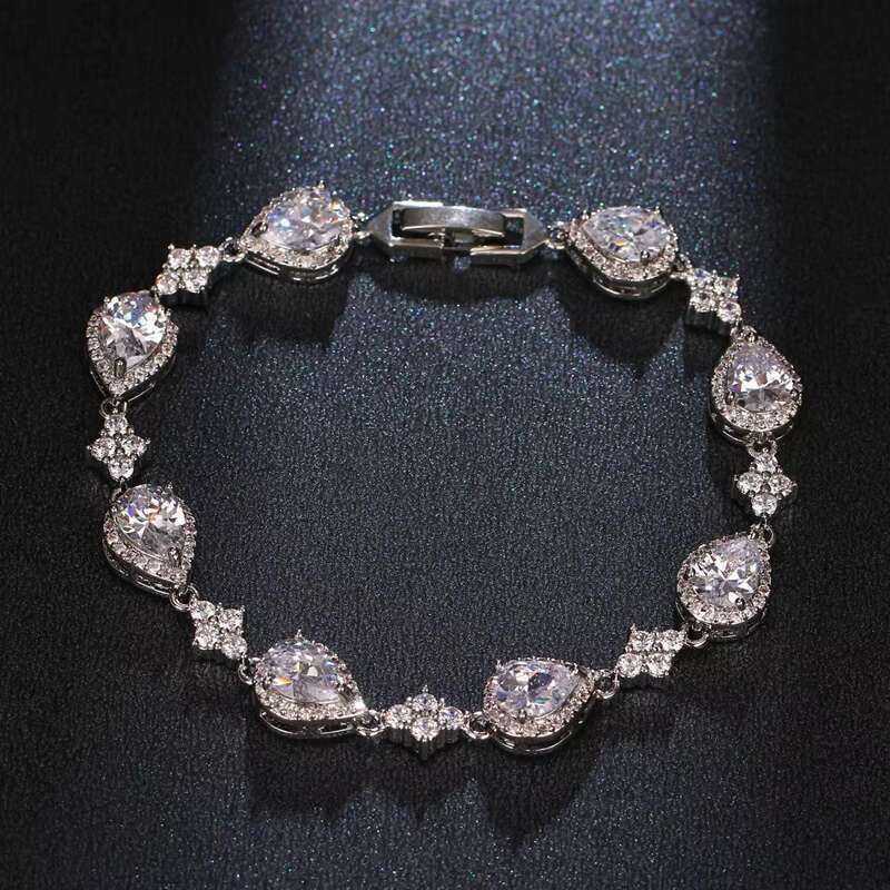 Customized Bracelets Moissanite Diamond Jewelry 14k Gold Gift Party Trendy Wedding Women Charm Bracelet