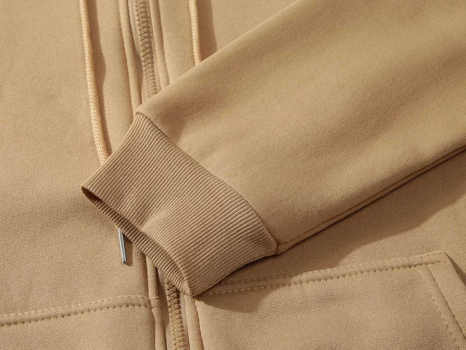 POD customization Customized black gray blue zipper hooded sweatshirt hip-hop sweatshirt skateboarding mens clothingT251112