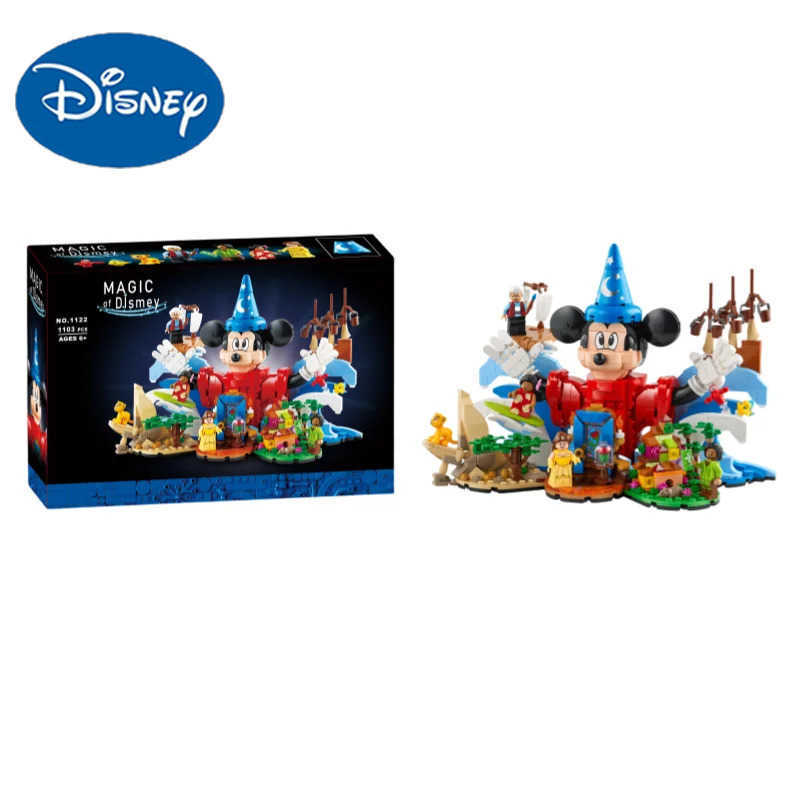 Disney Miniso Disney 2025 Disney 21352 Birthday New Years Gift Mickey Mouse in his wizard 1103 pieces Y2504012