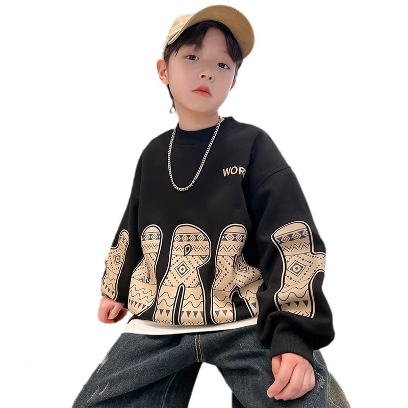 Ddmyshoesvip Boys Clothing Brand Hoodie New Spring Top Mid Size Children S Autumn Clothes Trendy And Explosive Street Style