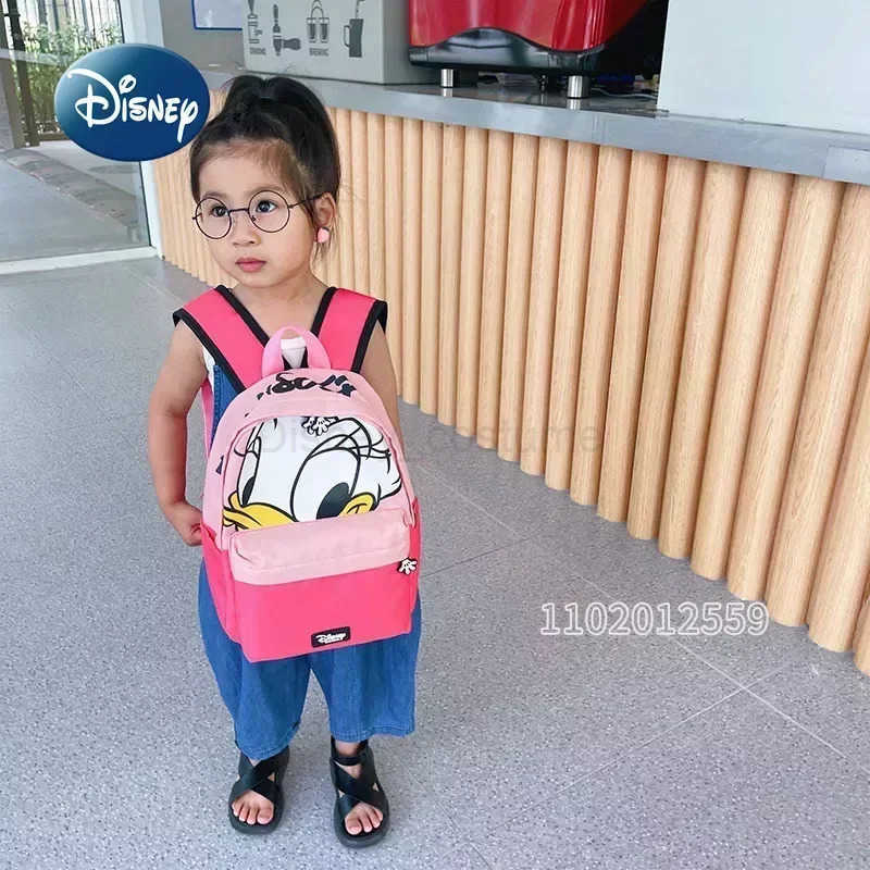 Disney Mickey New Childrens School Bag Cartoon Cute Childrens Backpack Fashion Luxury Brand Boys School Bag High Quality X250412