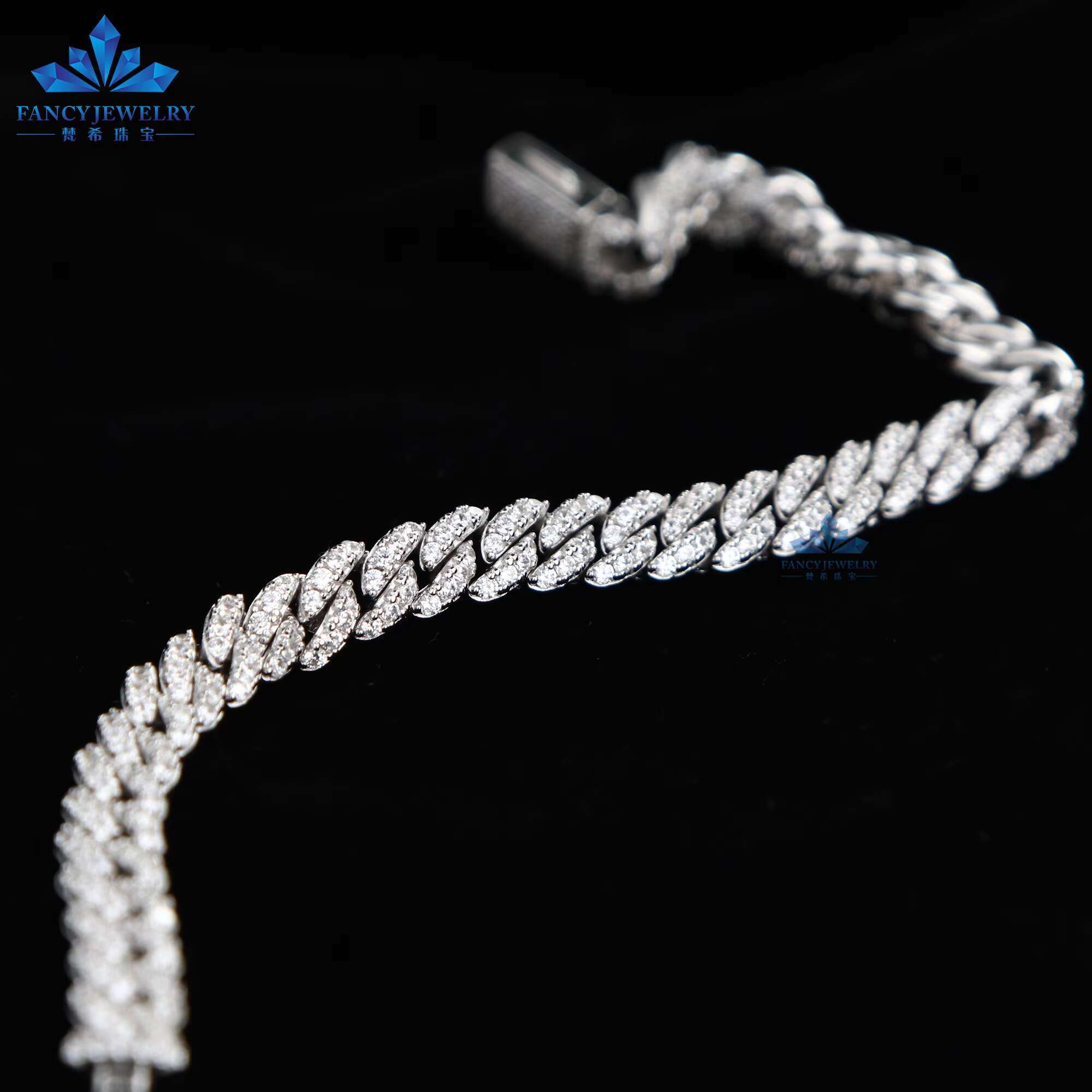 2025 Cuban Link Chain 6mm-14mm Pass Diamond Tester HipHop Jewelry 925 Sterling Silver VVS Moissanite Iced Out Bracelet Necklace