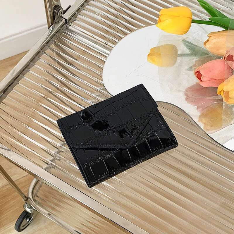 2023 Short Purses for Women New Fashion Stone Pattern Laser Wallet High Capacity Card Holders Coin Purse Mini Small Money Bag ddmythur