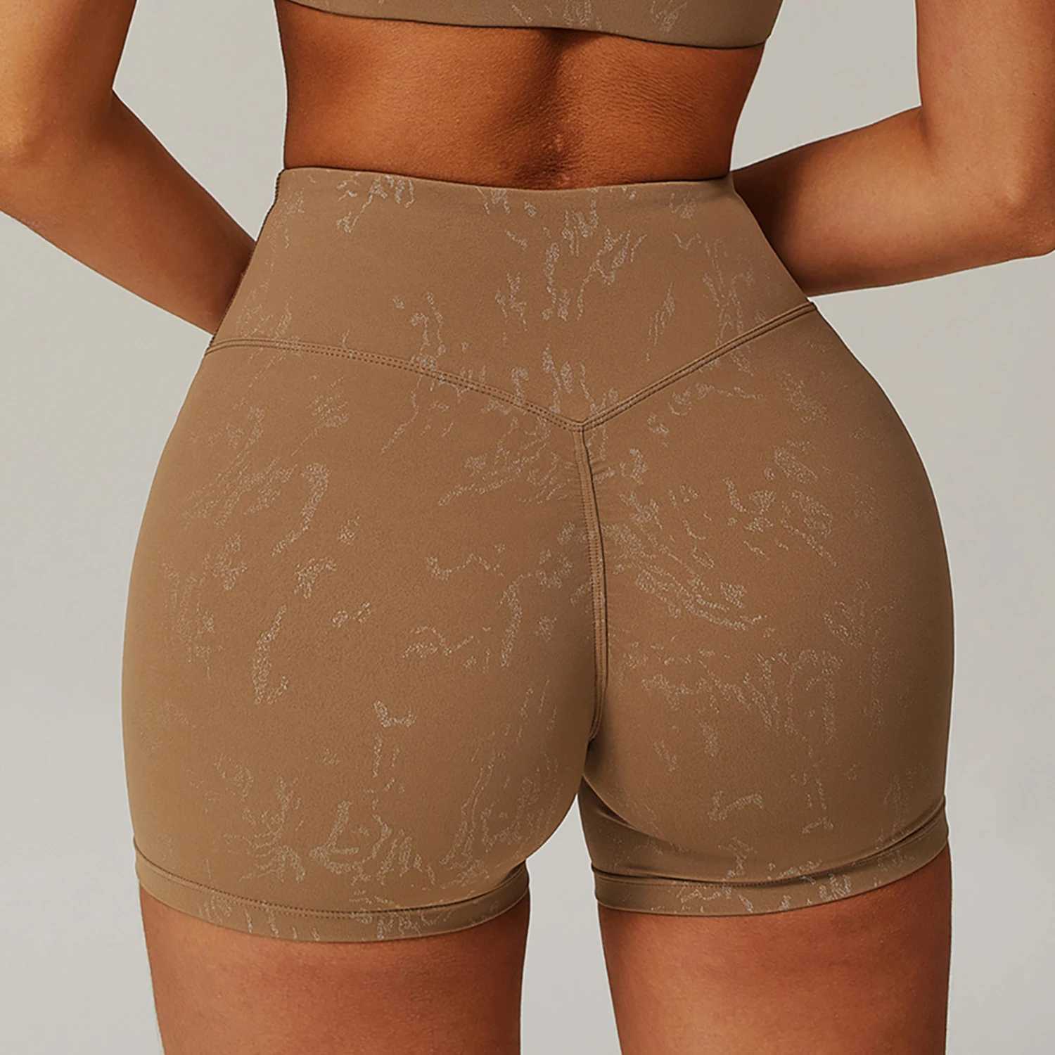 New high waisted fitness shorts yoga enhanced tight fitting shorts for buttocks running push ups buttocks enhanced fitness shorts quick drying shorts 
