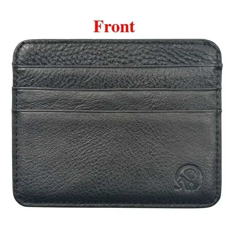 New thin leather mini wallet ultra-thin bank card cardholder business mini ID wallet 6 slot machine cardholder Z250411