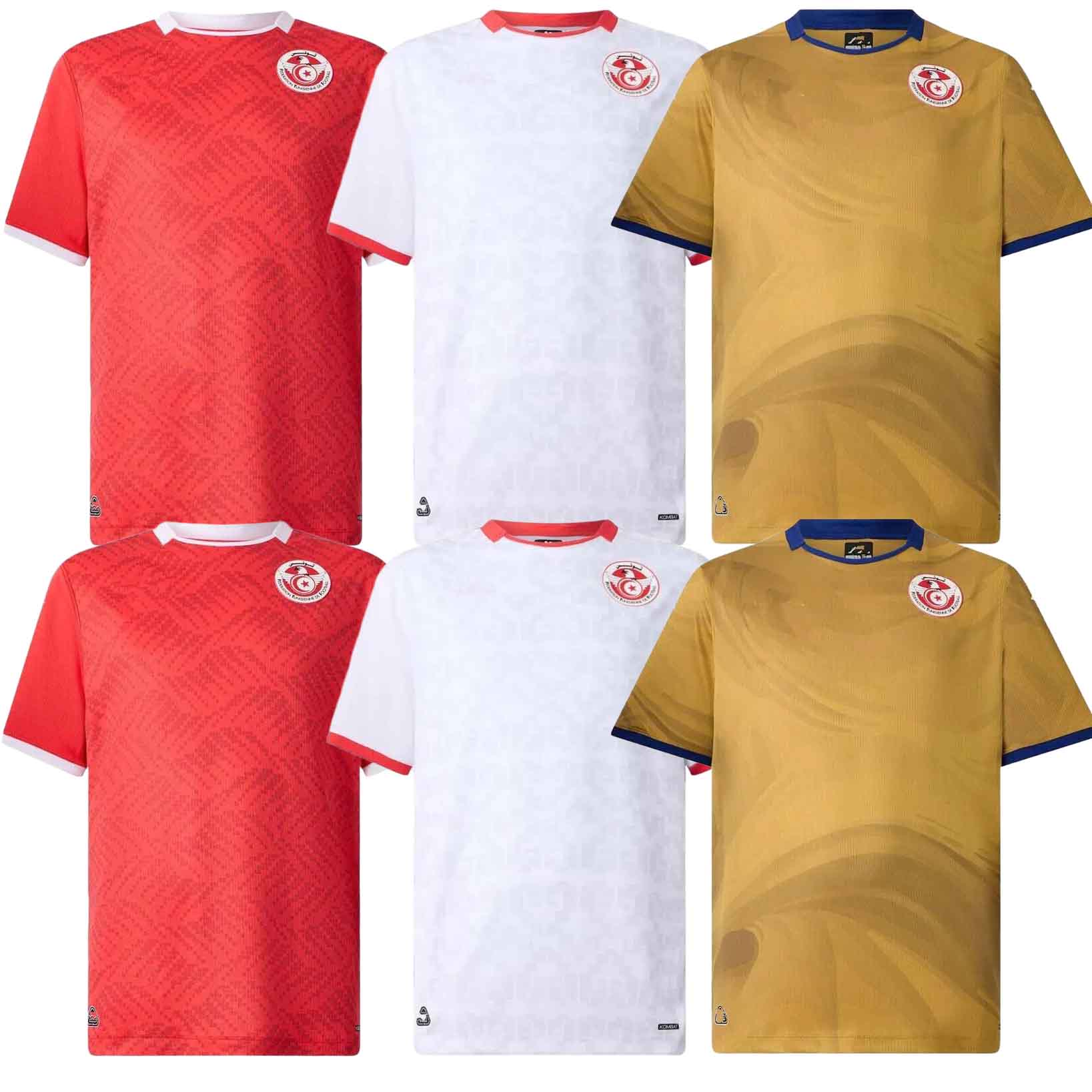 Tunisia 2025 2026 Africa Cup 2026 Home Away Third Soccer Jerseys Men Kids Football Shirts Kit uniform