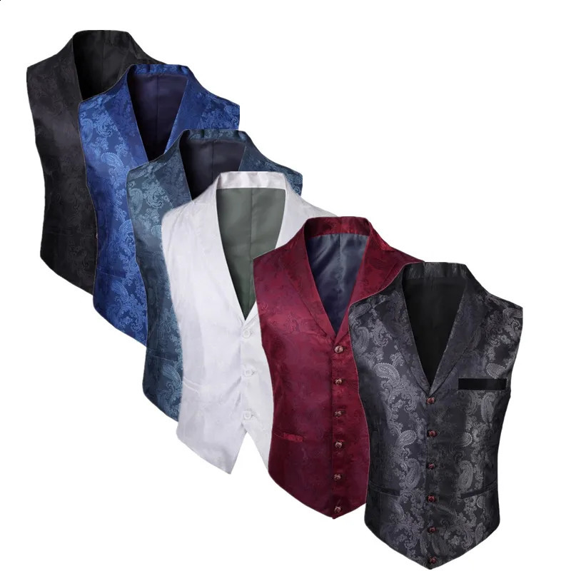 2025 high-grade jacquard suit collar undershirt sleeveless undershirt billiard clothing magician vest 250407
