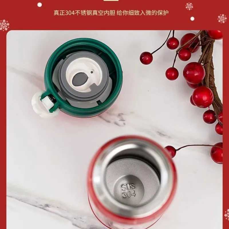 Christmas 500ml Christmas Thermos Cup Vacuum Flask 304 Stainless Steel Water Bottle Portable Insulated Thermal Mug Christmas Gift Y251112