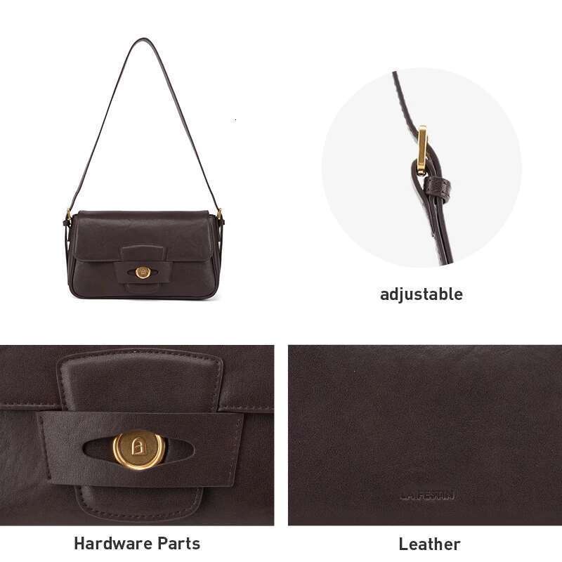 LA FESTIN Original Brand Women Casual Shoulder Crossbody Square Leather Classic Retro Female High Quality Bag