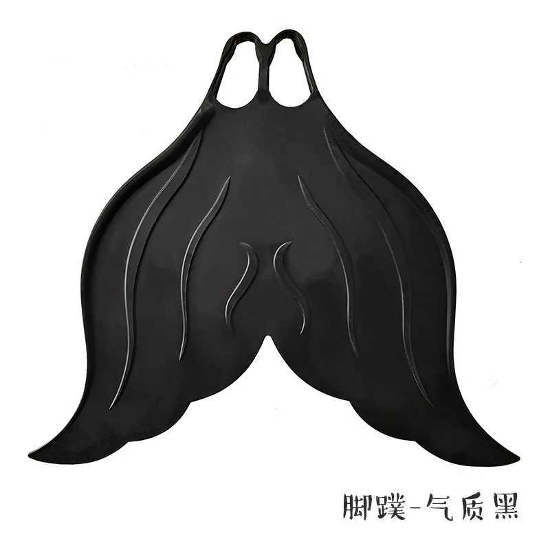 Professional Mermaid Collar Training Single Net Swimming Collar Soft Rubber Spear Swimming FinY250412