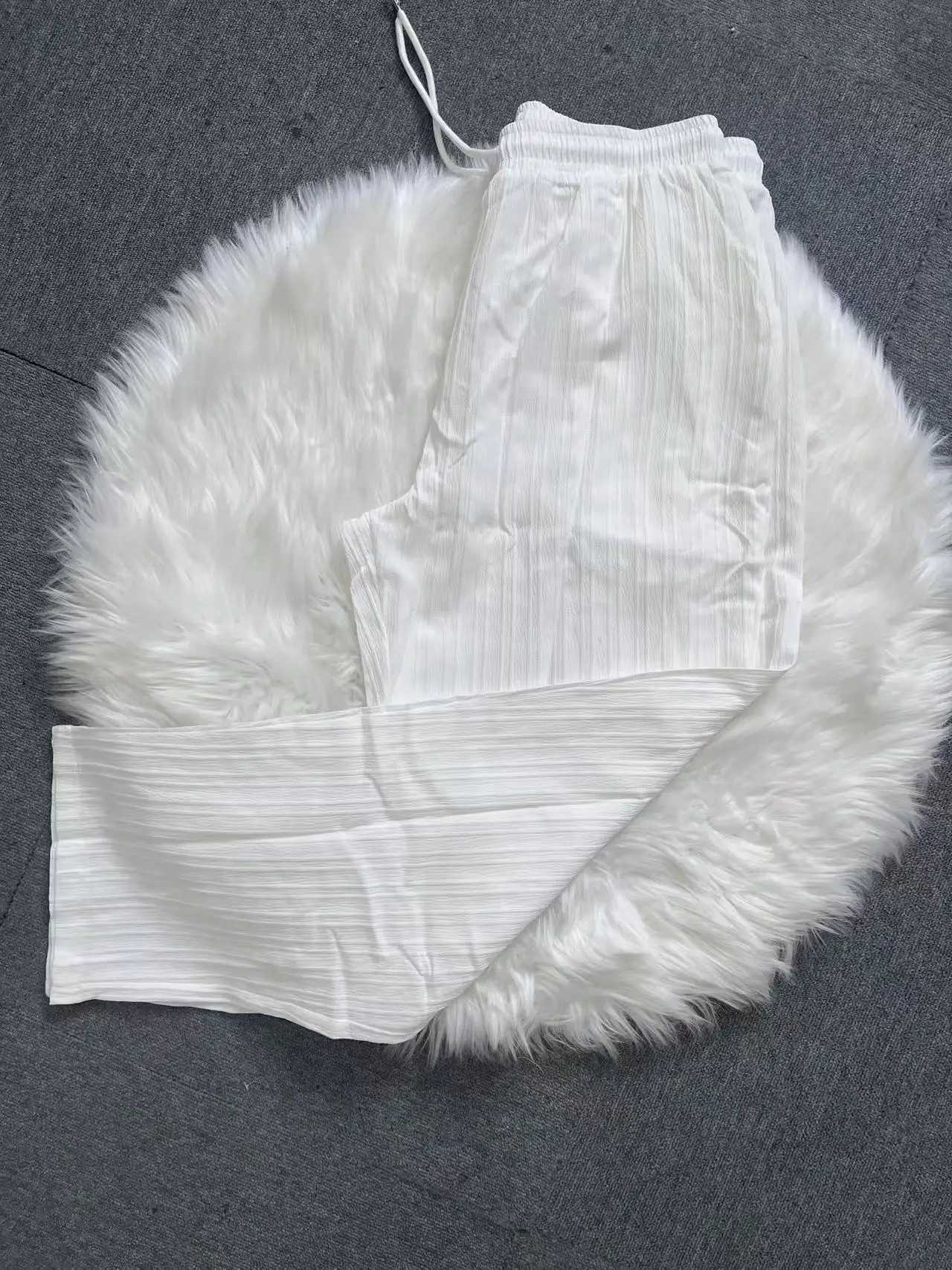 Fashionable new mens collar set mens short sleeved mens elastic pants mens casual summer wearXJ250412
