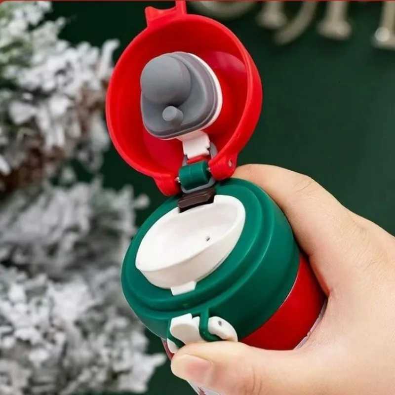 Christmas 500ml Christmas Thermos Cup Vacuum Flask 304 Stainless Steel Water Bottle Portable Insulated Thermal Mug Christmas Gift Y251112