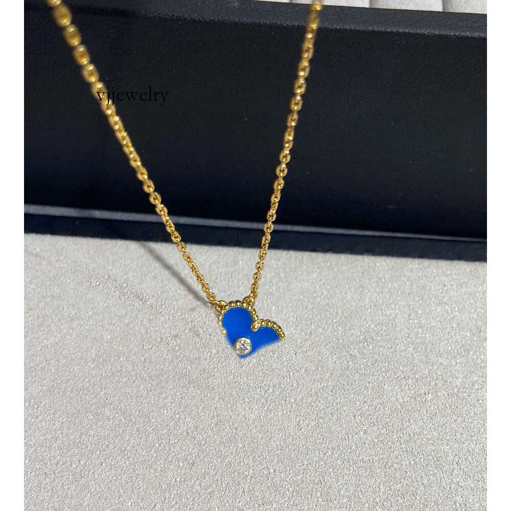 2025 Luxury quality charm pendant with diamond and blue color in 18k gold plated Jewerly
