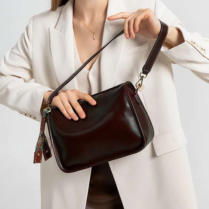 Designer Bag Cowhide Genuine Bag Women High Quality Soft Leather Fashion Crossbody Bags Female Shoulder Handbag For Lady