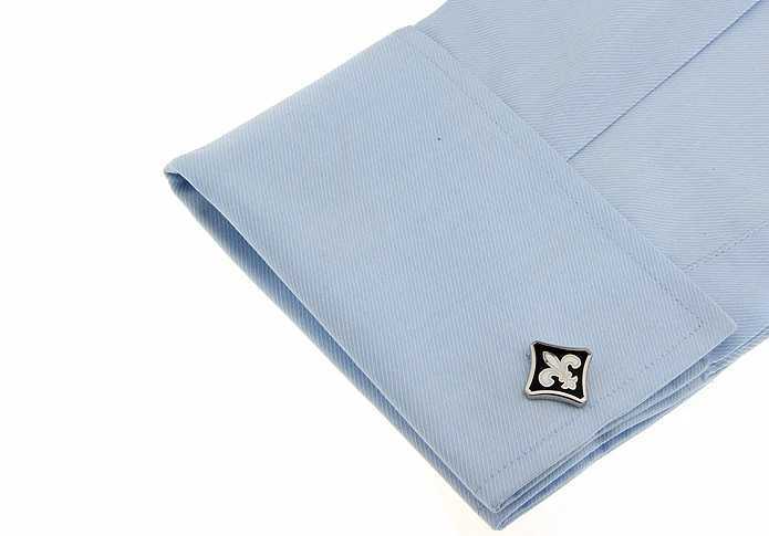 Male designer cufflinks made of high-quality copper material with blue fashionable design. Wholesale and retail of cufflinksT250412