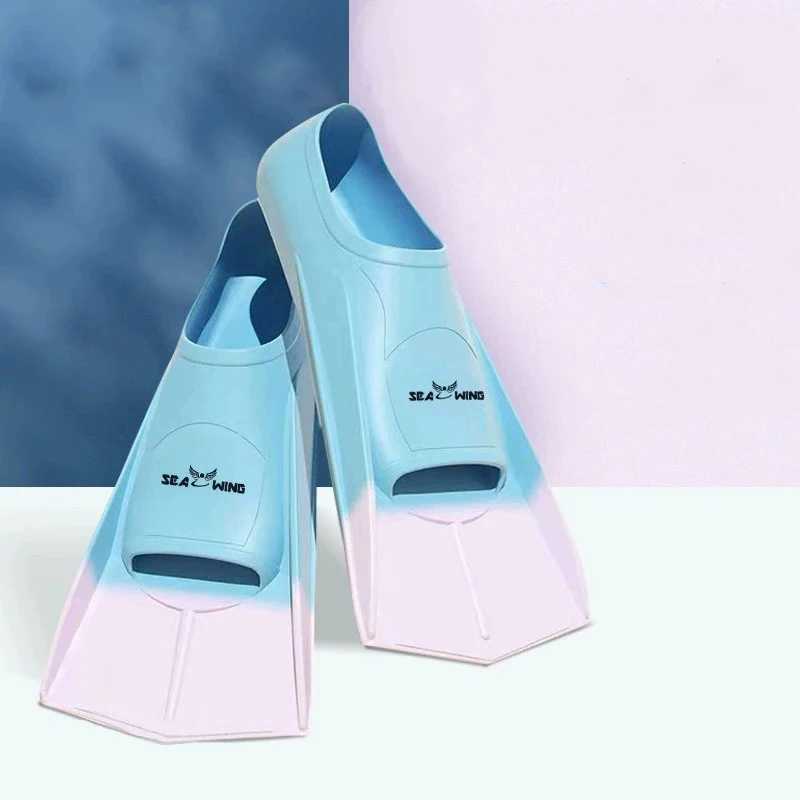 Swimming training fins wrapped around feet anti slip summer travel diving frog shoesY250412