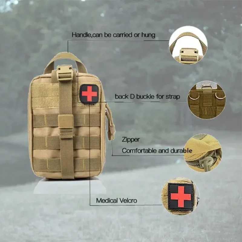 Tactical First Aid Kit Medical Kit Emergency Outdoor Military Hunting Vehicle Camping Survival Tool Military Edc Medical Bag Z250411