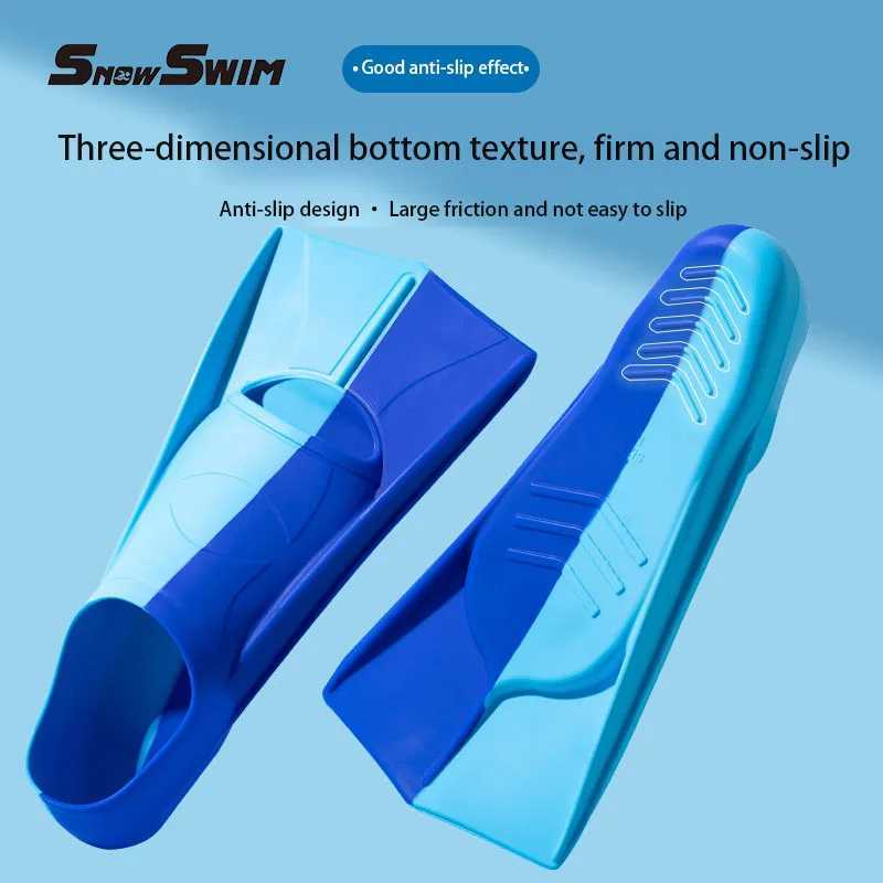 Professional swimming flip cover silicone flip cover childrens diving frog training diving equipment silicone frog shoesY250412