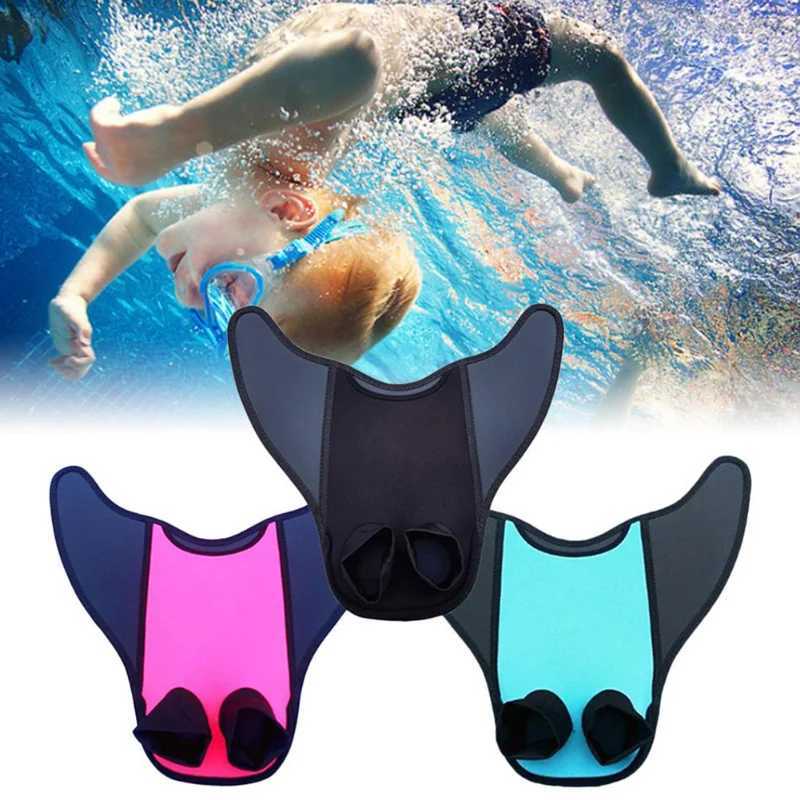 New 1 piece mermaid swimming tail single fin integrated flip cover swimming fin for childrens swimming training finY250412