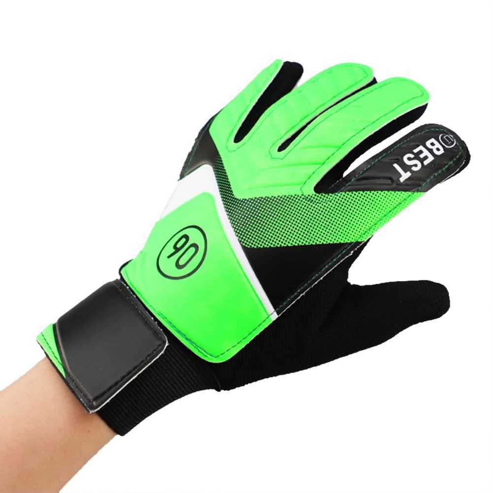 Goalkeeper gloves latex support football goalkeeper gloves full finger protection anti slip breathable childrenXJ250412
