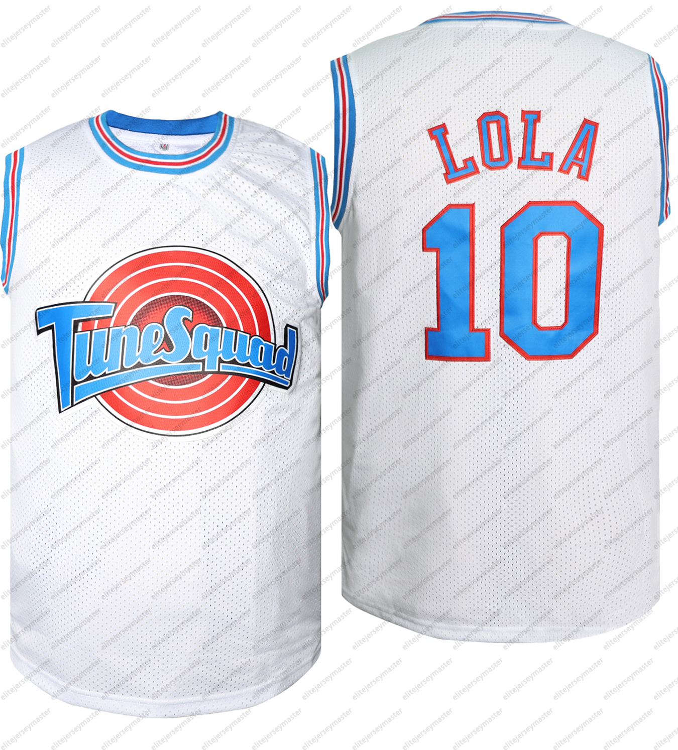 In stock Tune Squad TAZ BUGS TWEETY D.DUCK LOLA TAZ MURRAY Basketball Jerseys Double Stitched Name Number comfortable and breathable sports basketball