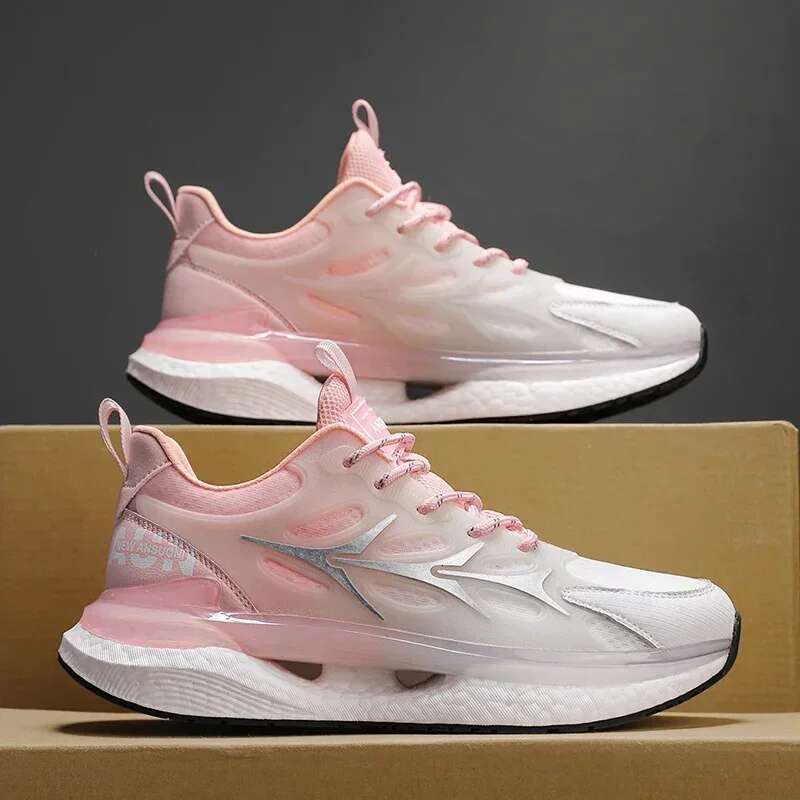 2025 Summer New Running Women's Breathable Mesh Designer Fashion Sports Shoes Men's Outdoor Cushioned Slow Running Sports Shoes
