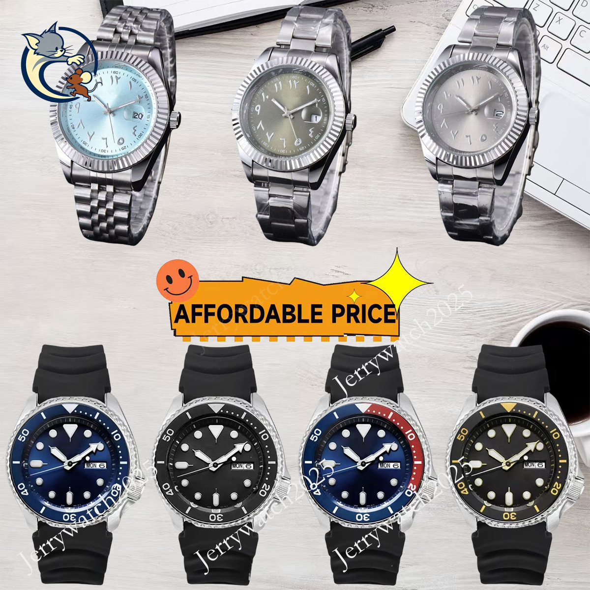 Seikowatch Mens Watches Japan Quartz Movement Grandseiko Watch Presage SplashWaterproof Wristwatch Stainless Steel Strap Auto Date Analog Clock Montre e7