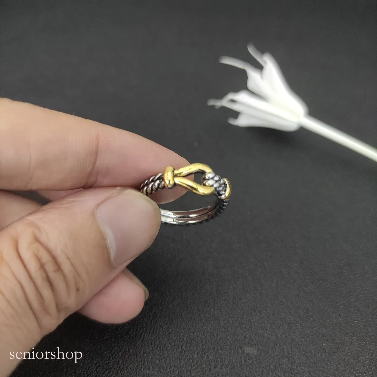 Davidlys Jewelry Yurmanlys Jewelry Ring Bracelet Designer Ring Men Plated Gold Rings Designer For Women Twisted Engagement Wedding Diamond Ring Fashionable 7E5