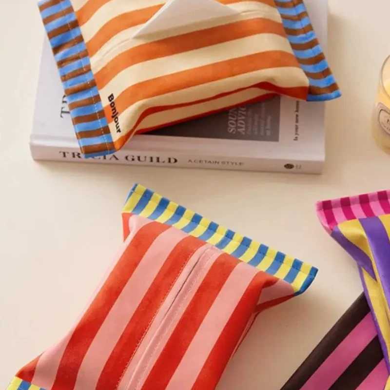 Memphis Rhapsody Luxury Tissue Box Bathro Toilet Paper Holder Vintage Living Ro Car Organizer Decorative Napkin Dispenser Y251112